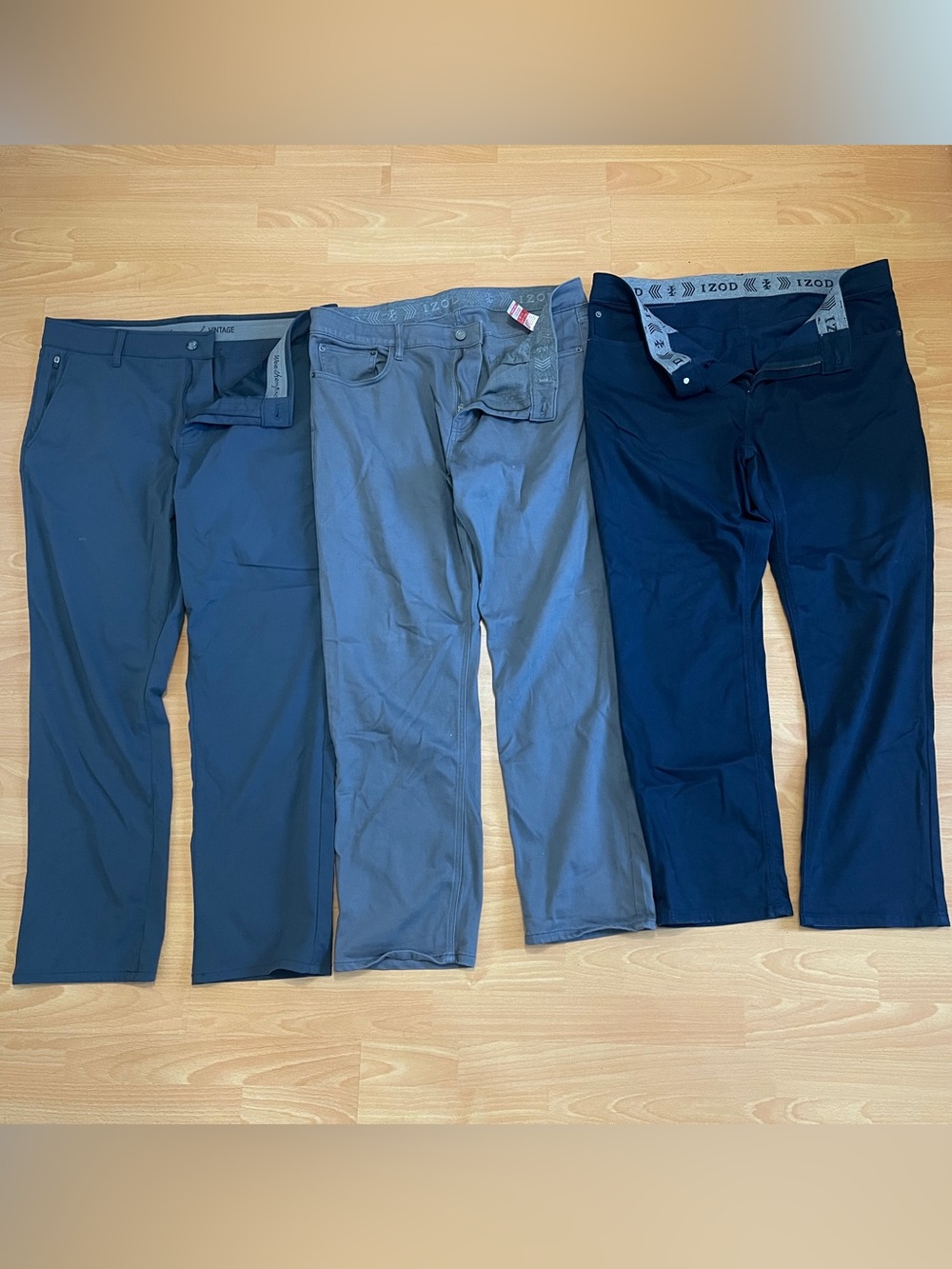 Men’s Pants Lot Bundle Izod Weatherproof vintage stretch pants work casual 36x30